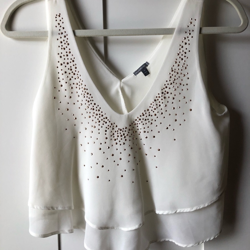 Charlotte Russe Crop top blouse